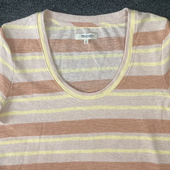 Madewell Alto Scoop Tee in Montoya Stripe - Picture 5 of 10